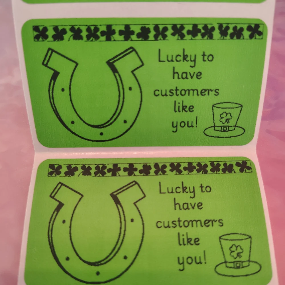 💙100 Lucky To Have- Shipping Labels Thermal Packaging Stickers 2.25